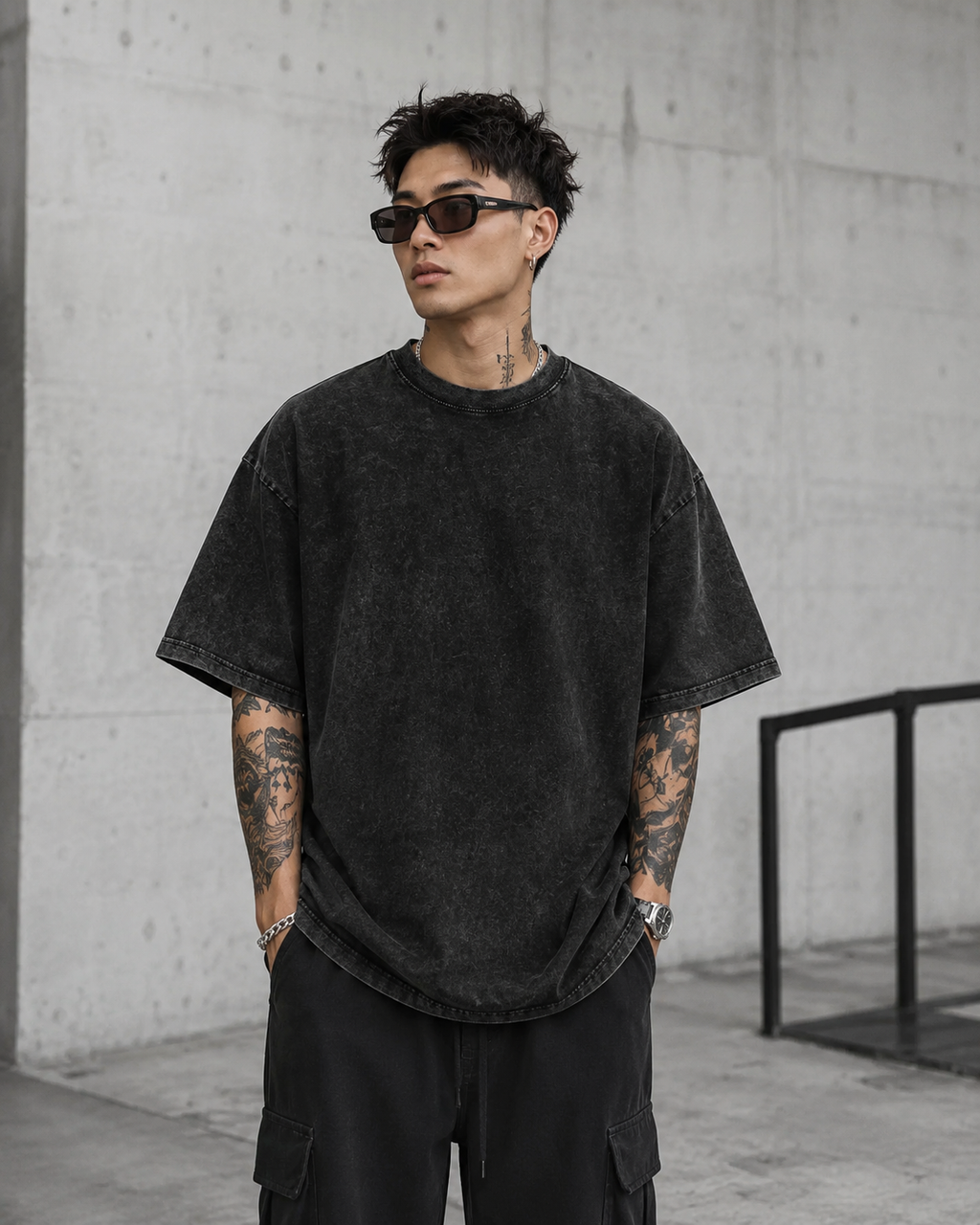 Oni Eclipse V2 Washed Oversized Tee