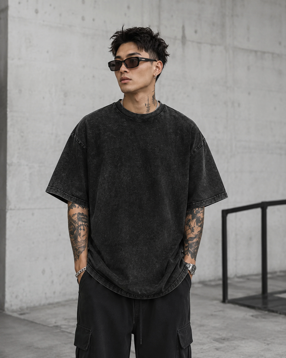 Oni Eclipse V2 Washed Oversized Tee