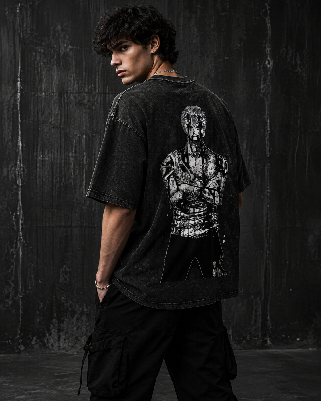 Nothing Happened — Washed Oversized Graphic Tee