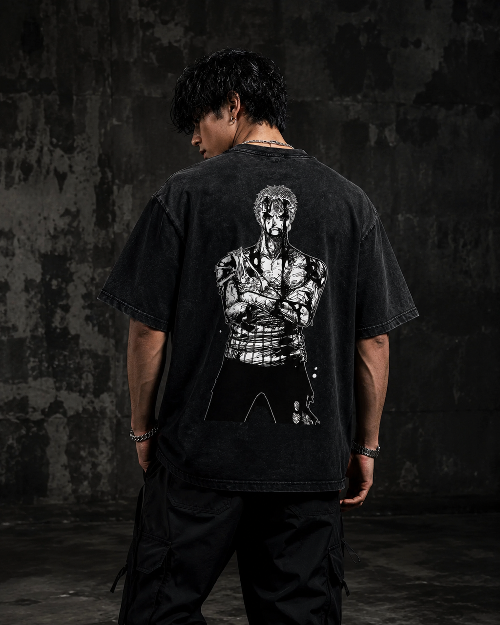 Nothing Happened — Washed Oversized Graphic Tee