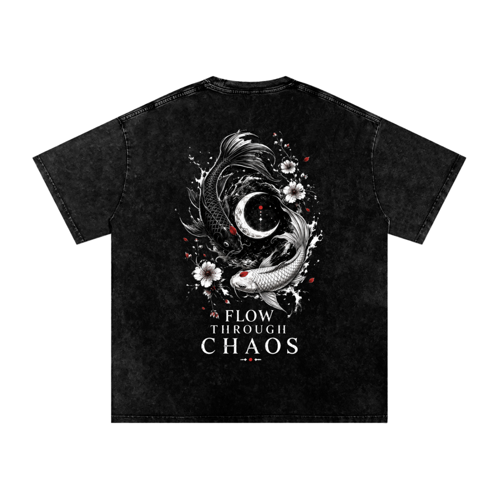 Flow Through Chaos Washed Oversized Tee