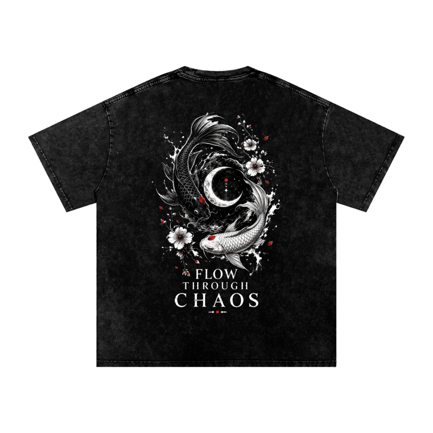 Flow Through Chaos Washed Oversized Tee