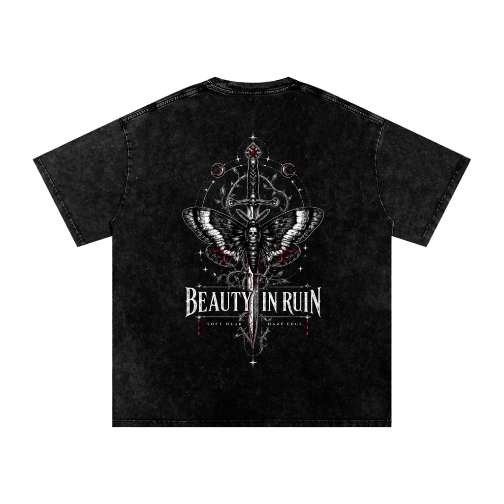 Beauty in Ruin Washed Oversized Tee