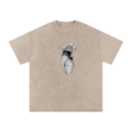 Fractured Hollow — Stone-Washed Oversized Tee