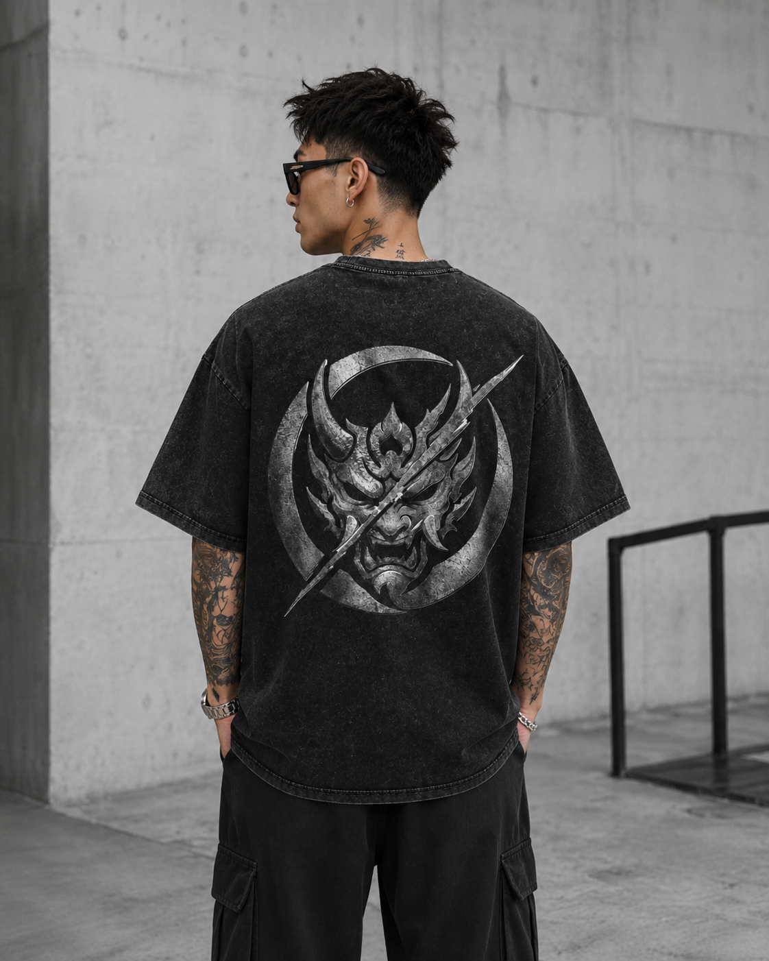 Oni Eclipse V2 Washed Oversized Tee