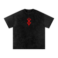 Branded Swordsman — Snow-Washed Oversized Tee